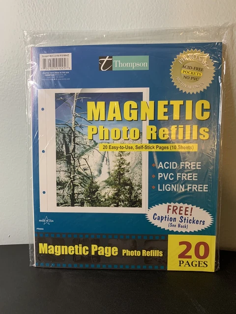 Nuevo relleno de fotos de página magnética sellado de productos Thompson con pegatinas de subtítulos