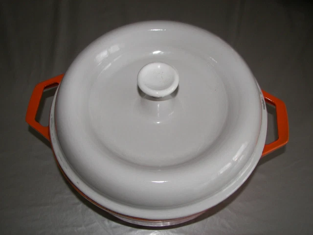 Énorme cocotte en fonte émaillée nomar groupe staub Made in France Vintage bleu - Arts de la table