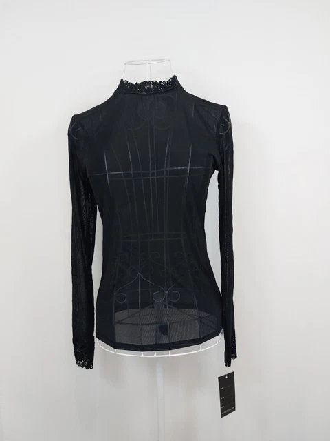 Haut Noir à Dentelle Pimkie - Taille 40 - Neuf Sans Étiquettes