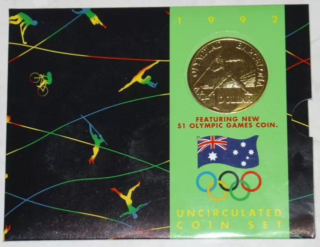 1992 Royal Australian Mint Uncirculated Coin Year Set - Barcelona Olympics