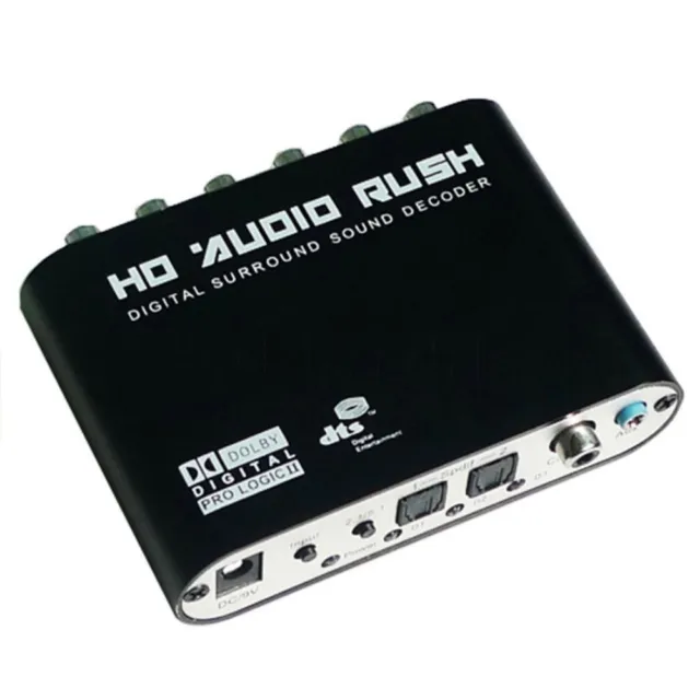 Audio Decoder Optical HD Audio Rush RCA DTS AC3 SPDIF Coaxial Analog Converter