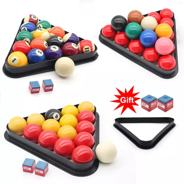 Premium Pool Table Billiards Balls /Snookers 22 Balls With Free Triangle Chalks