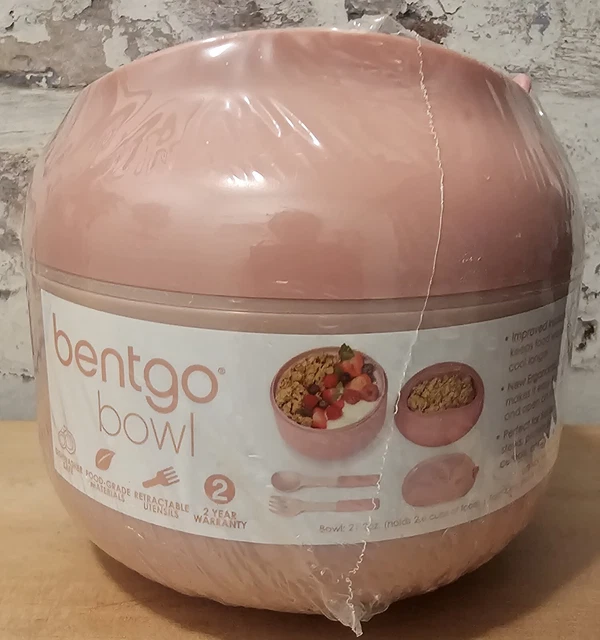 Tazón aislado Bentgo mantiene los alimentos calientes/fríos con compartimento para bocadillos 21,2 oz nuevo