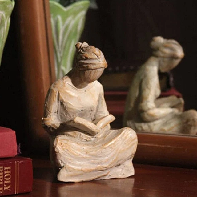 Heim dekor Harz Statue Frau Betend Frauen Figuren Hand bemalt geformt Skulptur