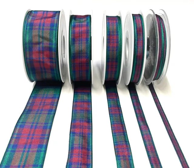 Tartan Ribbon Berisfords Scottish Ribbon Sewing Crafts 7mm 10mm 16mm 25mm 40mm
