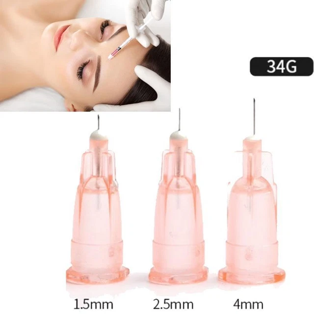 1ML LUER SYRINGE with 34G 4mm Needles Injection Drawing Tattoo Tools ...