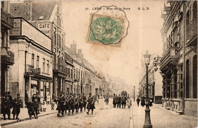 CPA LENS - Rue de la Gare (976608)
