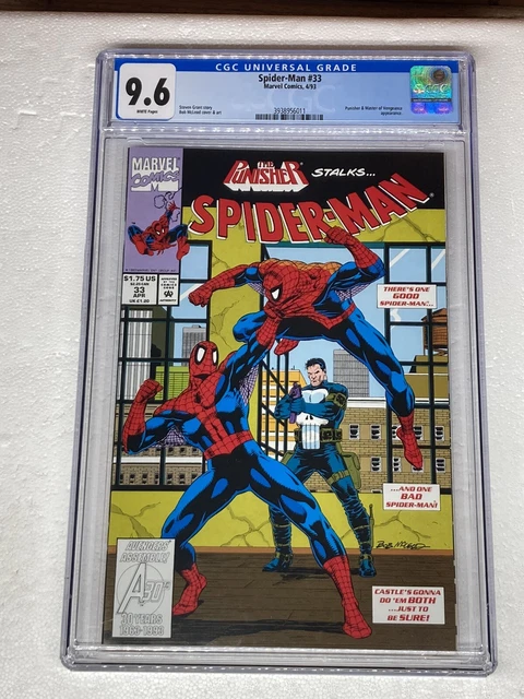Spider Man # 33 Marvel Comics 1993 CGC NM+ 9.6 WP TODD MCFARLANE PUNISHER