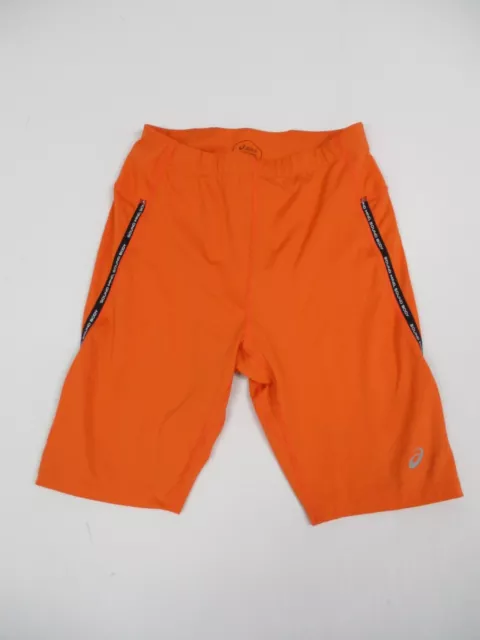 Asics Compression Shorts Mens Large Orange Activewear Running