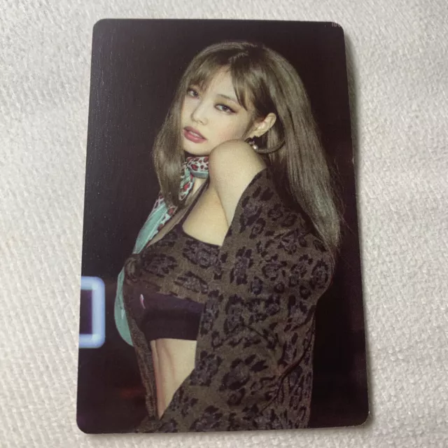 JENNIE BLACKPINK Pink 1996 Daily Life Celeb K-pop Girl Photo Card Brown