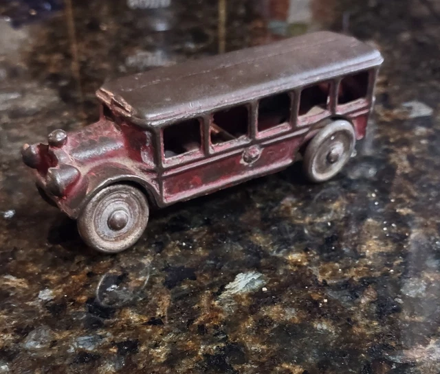 VINTAGE AC WILLIAMS Arcade Cast Iron Tour Bus Original Condition B $35. ...