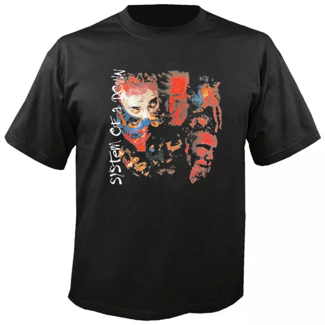 SYSTEM OF A DOWN - Faces - Black - T-Shirt