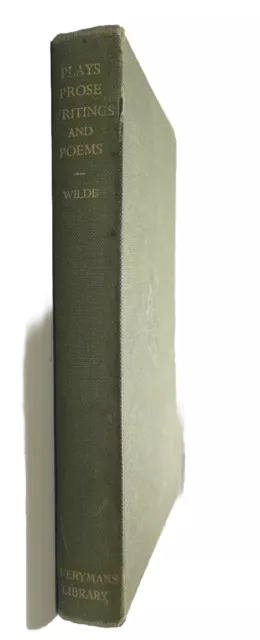 Plays, Prose, Writings and Poems by Oscar Wilde. 1950. H/b.