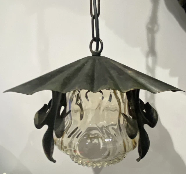 VINTAGE MID CENTURY Art Deco Light Fitting Circa 1950 £134.99 PicClick UK