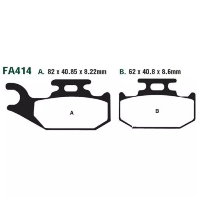 Bremsbeläge Bremsklotz Standard EBC vorne rechts Bremssteine brake pads std  5