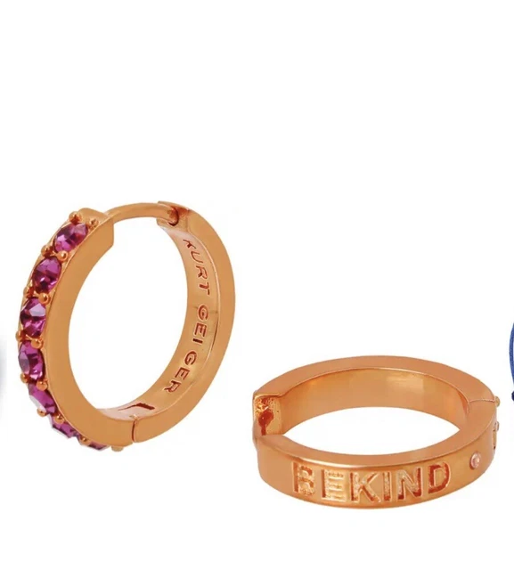 Crystal Huggie Hoop Earrings KURT GEIGER LONDON  W46
