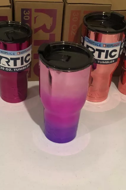 RTIC Pink 20oz or 30oz Tumblers Valentines Day Special Colors Stainless Hot Cold
