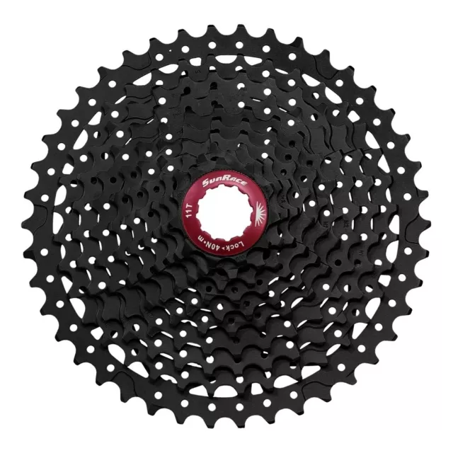 SunRace Cassette 11SP MX8 11-42T schwarz / rot