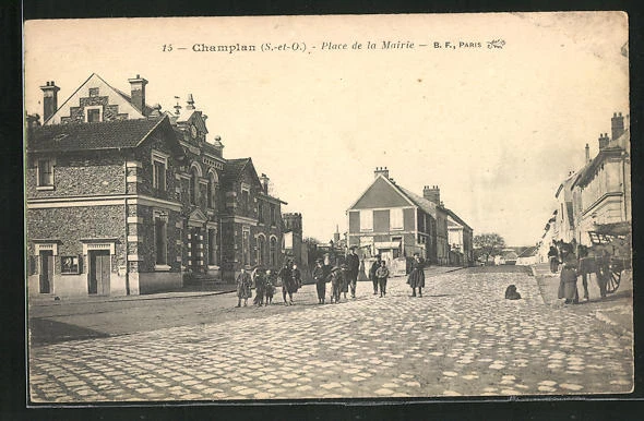 CPA Champlan, Place de la Mairie