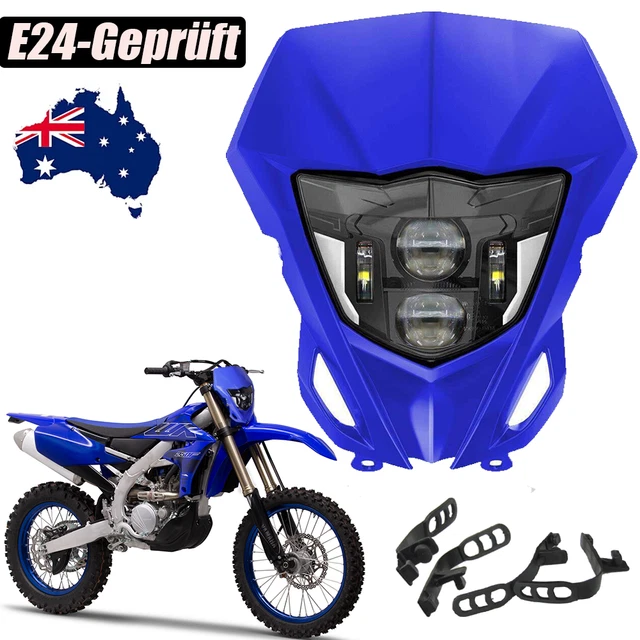 LED Headlight With Blue Fairing Bezel For Yamaha WR450F / WR250F 2013-2023