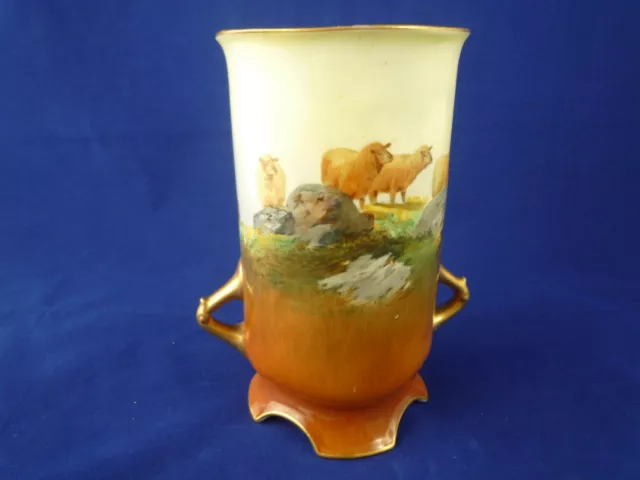 Royal DoultonTwin Handled Sheep Vase