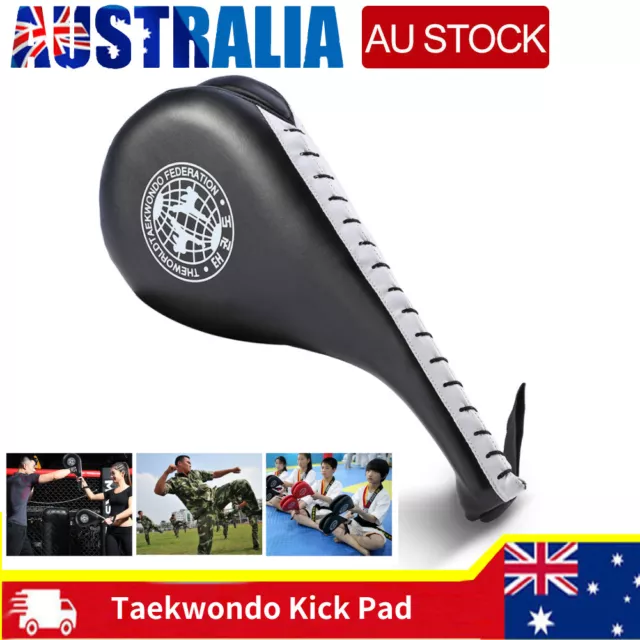 Double Paddle Kicking Target Strike Pads TKD Kickboxing Karate MMA Training coz