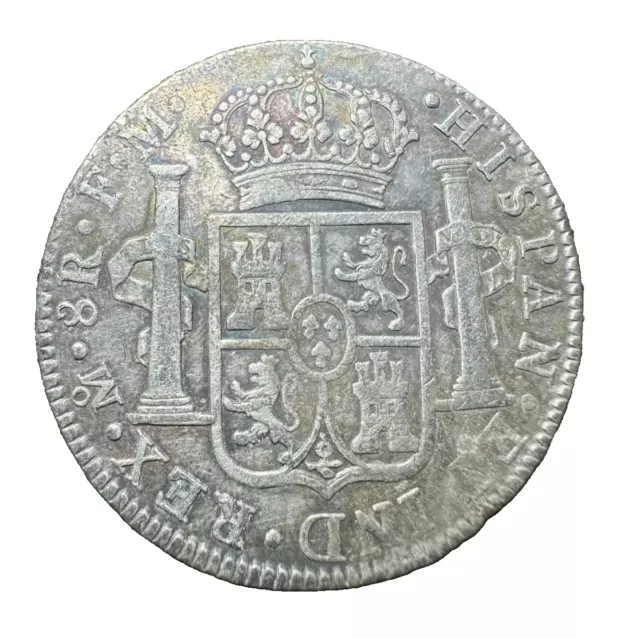 8 Reales 1791 Bust Dollar Hispan Mexico Spanish Colonial, Carolus IIII, MO, FM