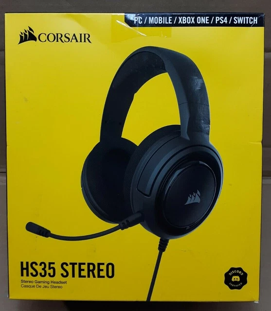 CORSAIR HS35 STEREO Wired Gaming Headset for XBOX ONE, PS4 Open Box
