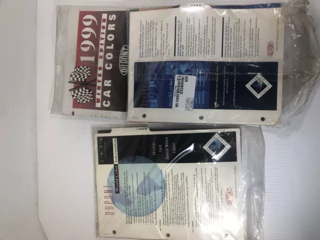 DuPont World Color Information Lot of 3 Booklets 1998 1999 Winter Edition