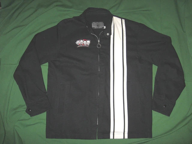 Metallica Jacket Coat Racing Stripes Medium Detroit Motor Company Cartoon Faces