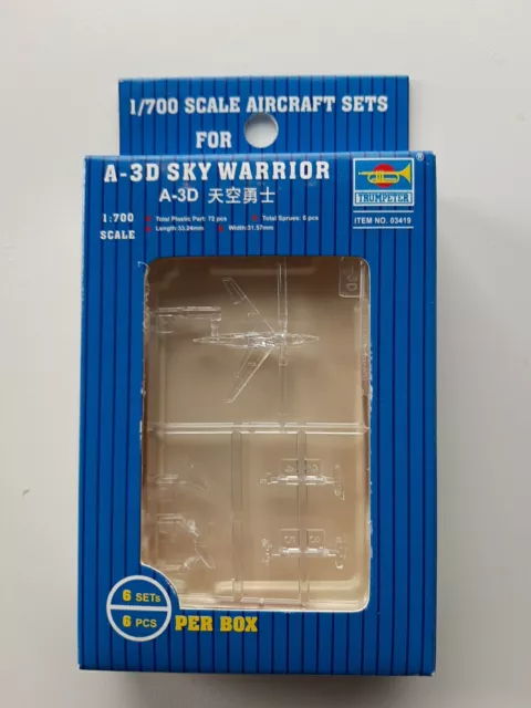 Trumpeter 03419 - A-3D Sky Warrior ( 6 stk pro Box ) - 1:700  Neu in OVP