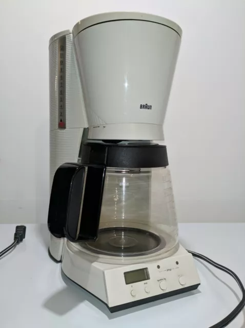 Vintage BRAUN 12 Cup Coffee Maker White Type 4093 Germany TESTED