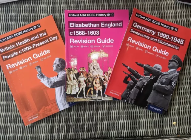 Oxford AQA GSCE History (9-1) Revision Guides - 3 books VGC