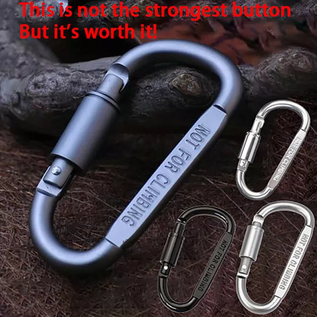 High-Quality 8Cm Locking Mountaineering Buckle Fast Hanging Nut Buckle SN❤