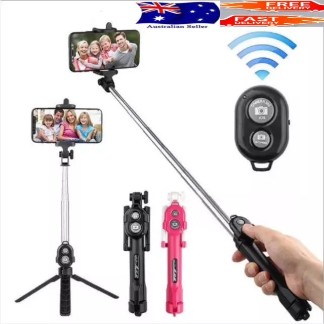 Unipod Selfie Stick Handheld Tripod Bluetooth Shutter For IOS Android