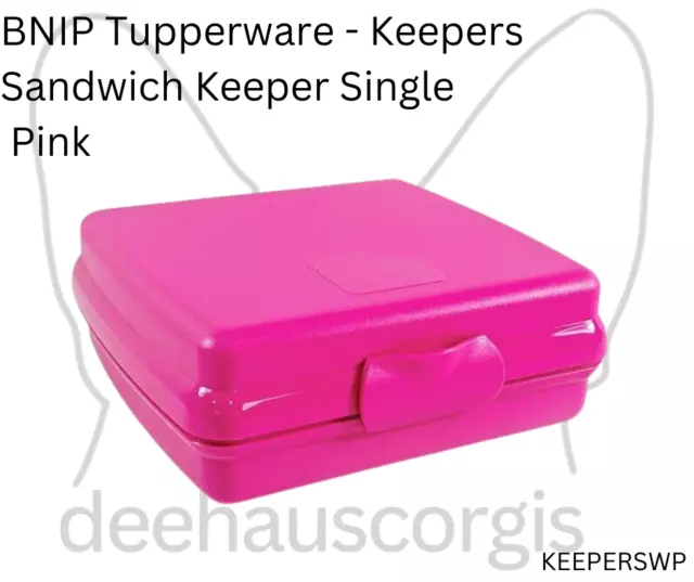 Brand New in Packaging Tupperware Sandwich Keeper Pink Single