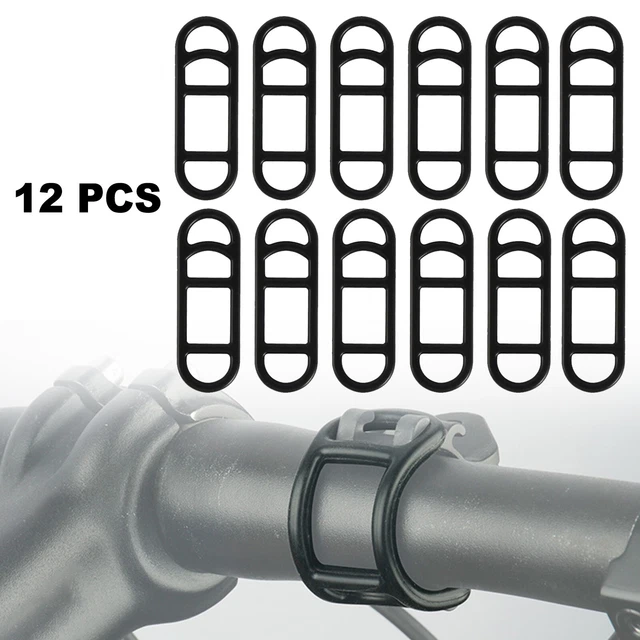 Lot de 100 anneaux de tente en silicone vert clair parfaits pour le