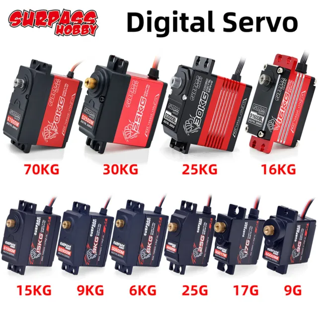 Surpass Hobby Servo Digitale 25kg 30kg 70kg per 1/24 1/18 1/10 1/8 1/5 RC Car