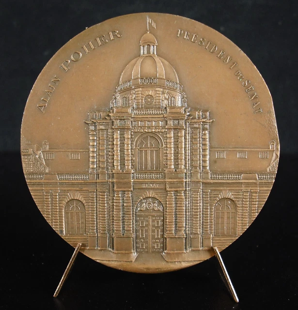 Médaille Palais Du Sénat Jacques Rocca-Serra 1989-1998 - En Bronze - France