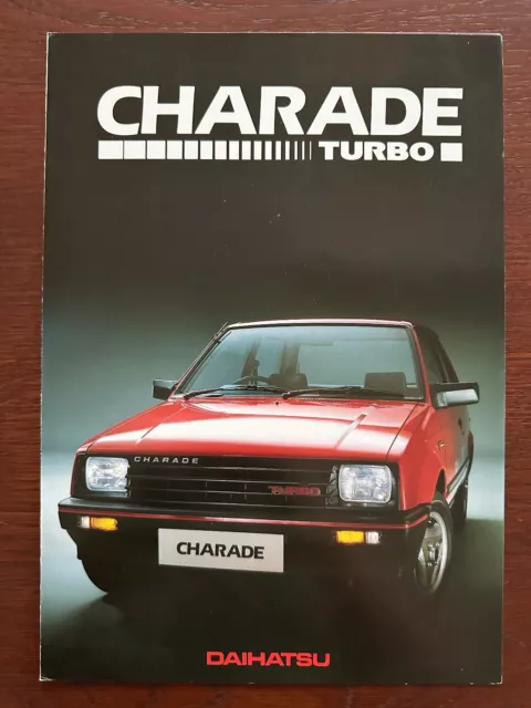 Prospekt / brochure Daihatsu Charade Turbo MY 1984 selten ! rare !