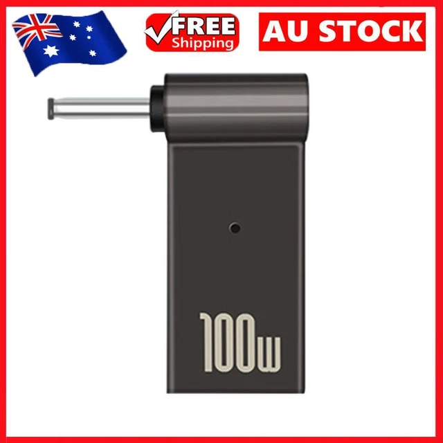 PD Type-C Female to DC Male Jack Plug Converter for 19V (4x1.35mm)