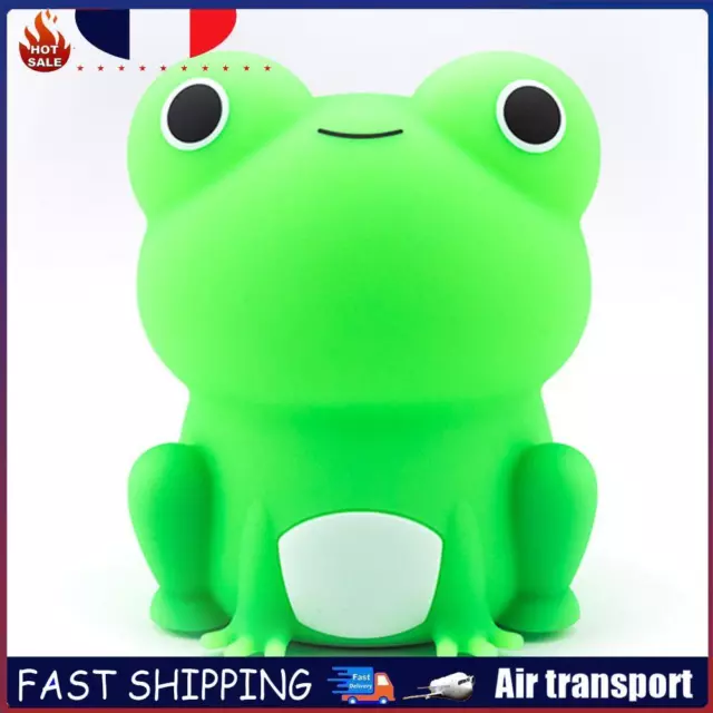Frog Night Lamp Dimmable Silicone Table Lamp Gift for Boys Girls(Colorful Light)