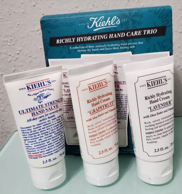 Kiehl's Since 1851 Hydrating Hand Care 3-Piece Hand Cream & Salve Set 2