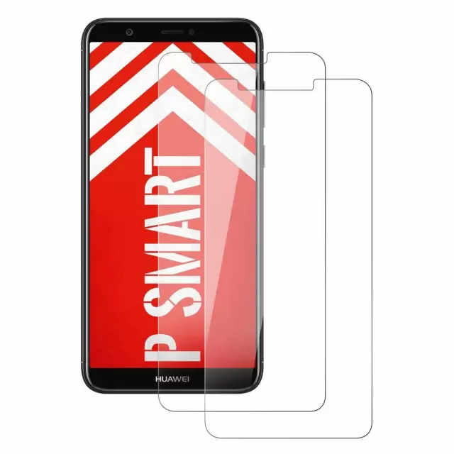 2X Schutzglas Glasfolie für Huawei P Smart 2018 Display Schutz Folie Panzerfolie