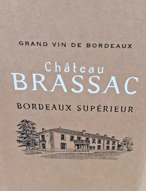 Nur Drei! vom 139 WDPunkte  3x Château Brasac 17 Bordeaux Supérieur 750ml 14%