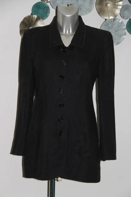 Veste IKKS En Coton Noir - Taille 42 - Parfait état, Idéale Pour Compléter Ta Tenue