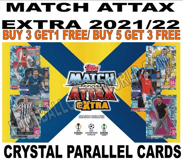MATCH ATTAX EXTRA 2021/22 21/22 Champions League Crystal Parallel