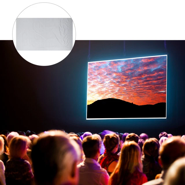 WALL PROJECTOR SCREEN Home Theater Screen Portable Projector Screen £22 ...