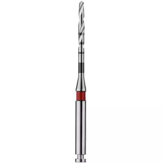 Coltene Whaledent P825 ParaPost Taper Lux Dental Drills Red Black 3/Pk