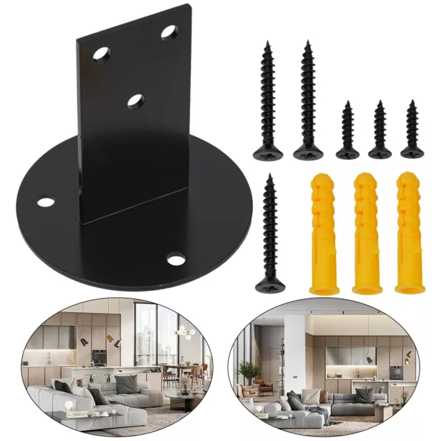 Strong Hand Rail Support Bracket for Staircases Black 78mm x 80mm x 40mm